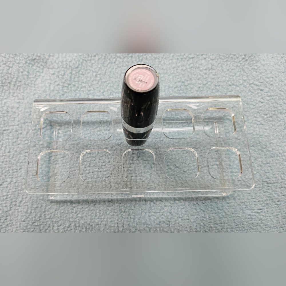 Vintage Avon Lipstick Stand, 10 Slot Acrylic Holder, Lip Color Vanity, NWOT